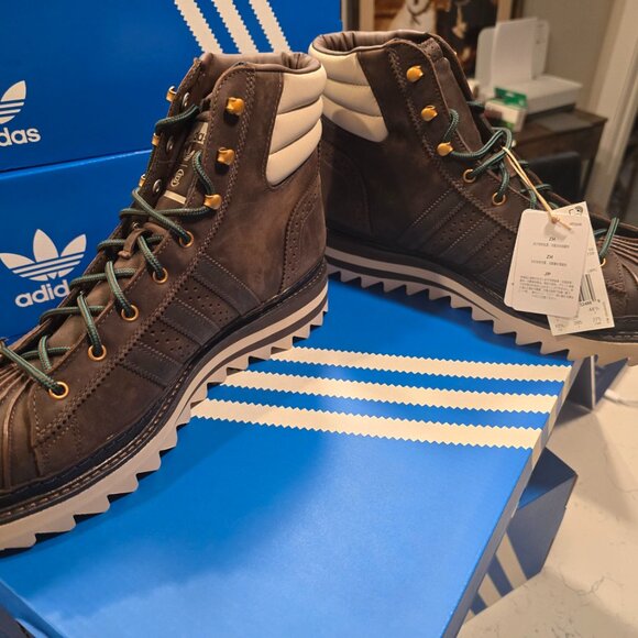 Adidas Men's CLOT PRO MODEL BY EC Boot Dark Brown/Wonder Beige JQ1263 SZ 10.5 - Picture 4 of 16